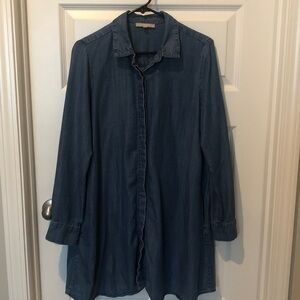 Joan Vass Denim Shirt Dress